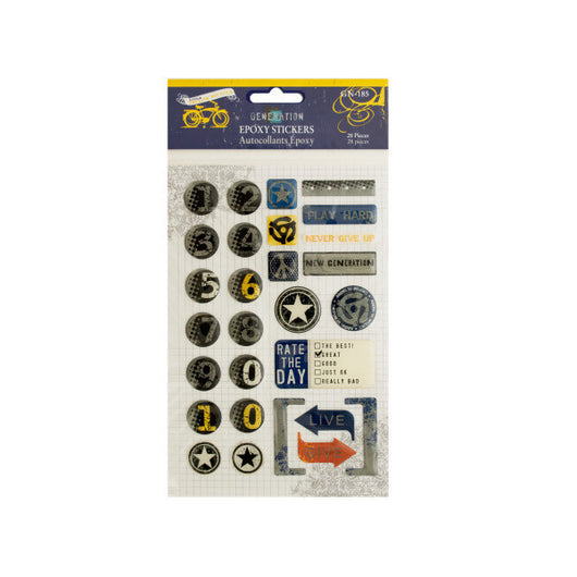 Generation Z Epoxy Stickers