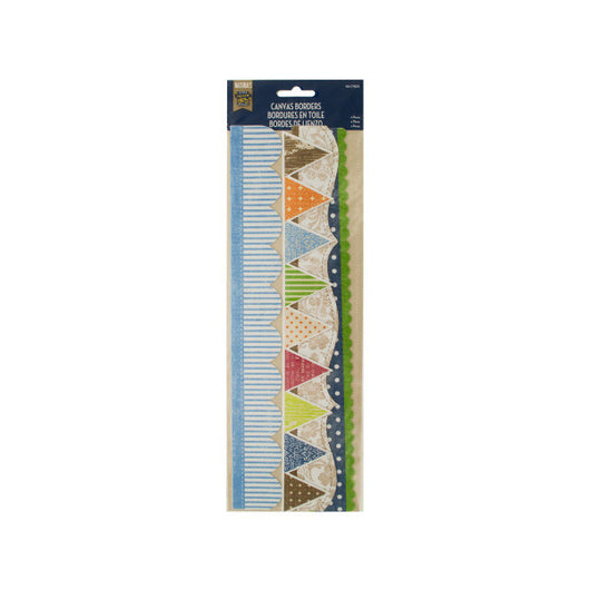 Country Summer Canvas Borders Stickers