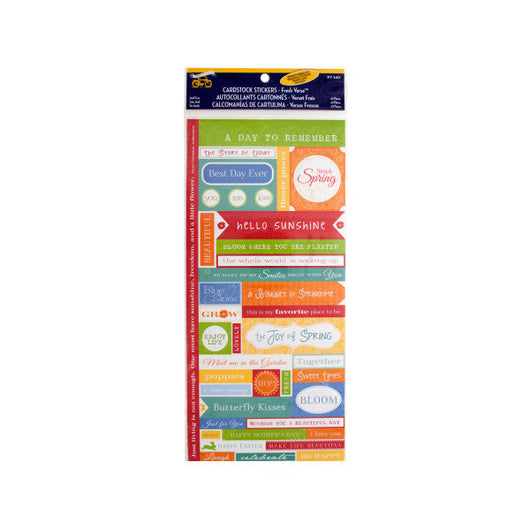 Joy Of Spring Cardstock Stickers
