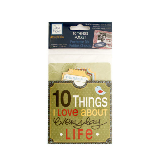 10 Things I Love About Everyday Life Journaling Pocket