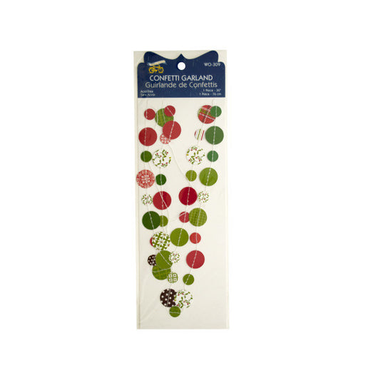 Christmas Confetti Craft Garland