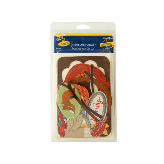 Fall Chipboard Shapes With Foil Accents