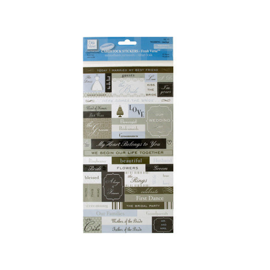 Fresh Verse Wedding Cardstock Stickers