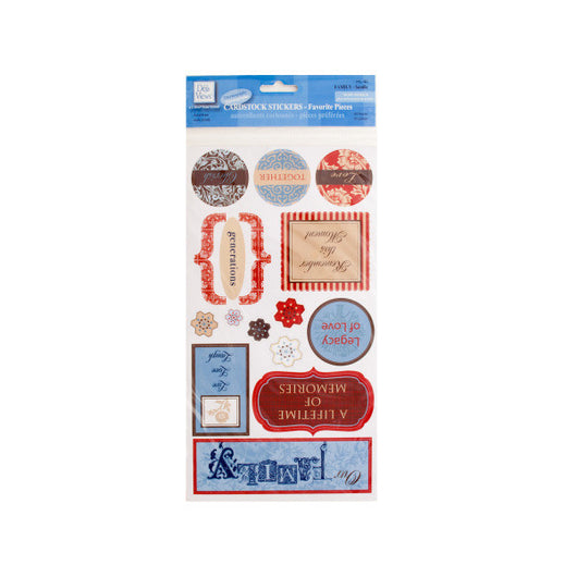 Family Favorite Pieces Cardstock Stickers