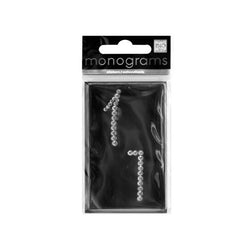 Bling Number 1 Rhinestone Monograms Stickers