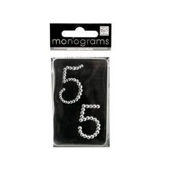 Bling Number 5 Rhinestone Monograms Stickers