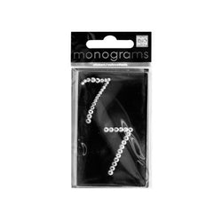 Bling Number 7 Rhinestone Monograms Stickers