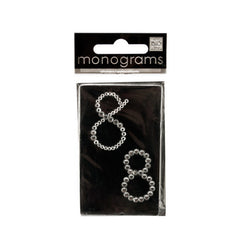 Bling Number 8 Rhinestone Monograms Stickers