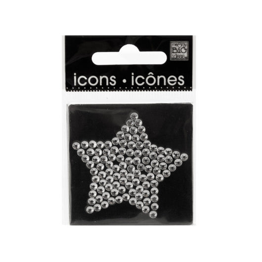 Bling Rhinestone Star Icon Sticker