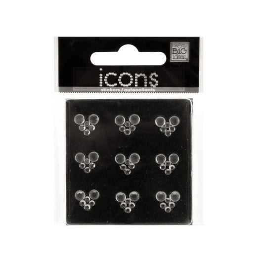 Bling Rhinestone Hearts Icons Stickers