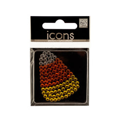 Bling Rhinestone Candy Corn Icons Sticker