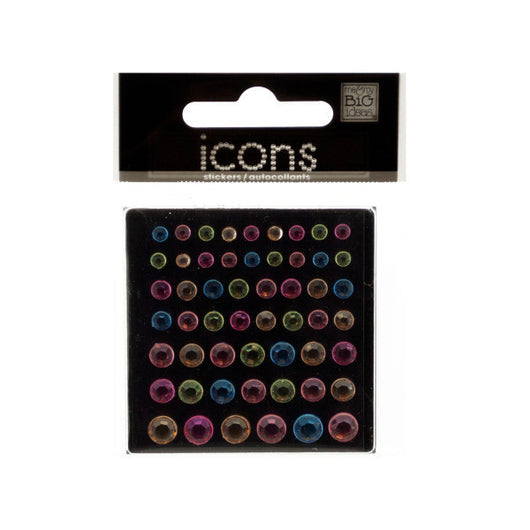 Bling Pastel-Colored Rhinestone Singles Stickers