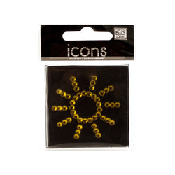 Bling Rhinestone Sun Icons Sticker