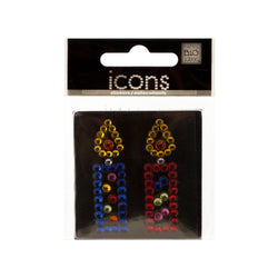 Bling Rhinestone Candles Icons Stickers