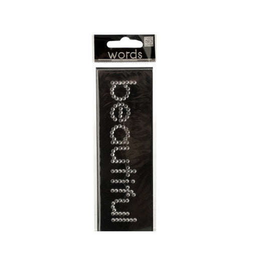 Bling 'Beautiful' Rhinestone Word Sticker
