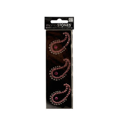 Bling Rhinestone Paisley Stickers