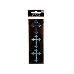 Bling Rhinestone Crosses Icons Stickers
