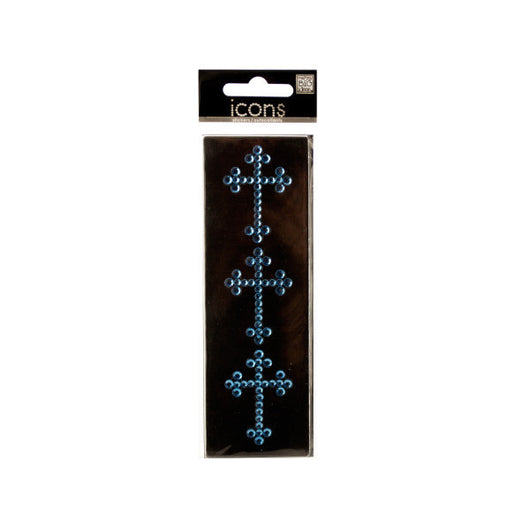 Bling Rhinestone Crosses Icons Stickers
