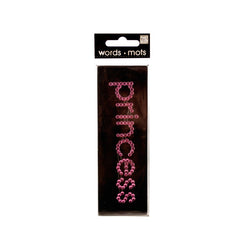 Bling 'Princess Rhinestone Word Sticker