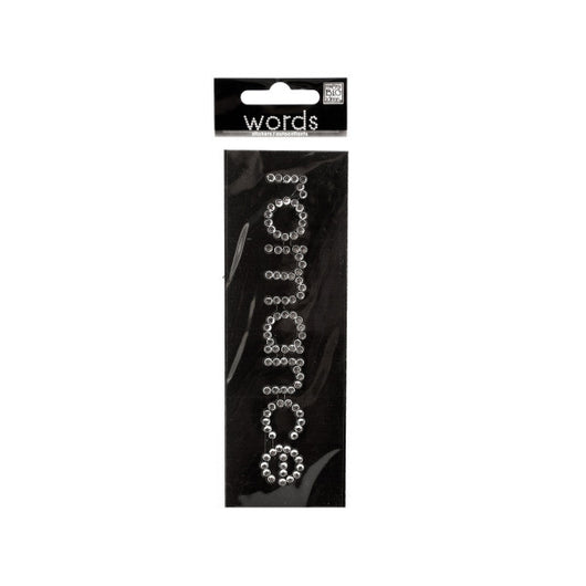 Bling 'Romance' Rhinestone Word Sticker