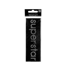 Bling 'super Star' Rhinestone Word Sticker