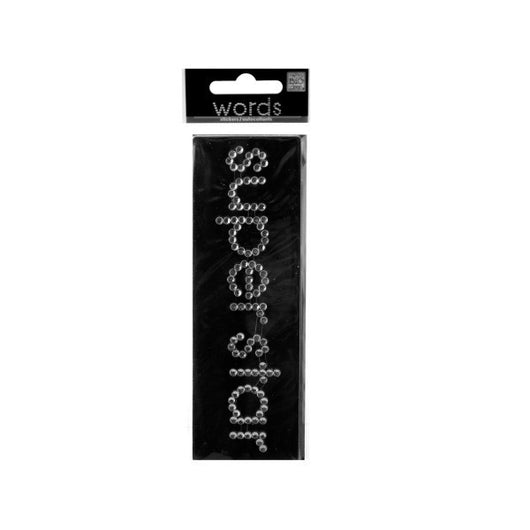 Bling 'super Star' Rhinestone Word Sticker