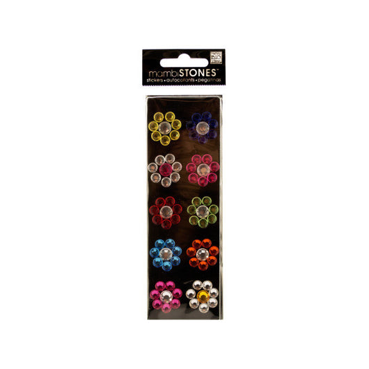 Bling Rhinestone Daisies Stickers