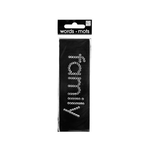 Bling 'Family' Rhinestone Word Sticker