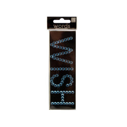 Bling 'Wish' Rhinestone Word Sticker