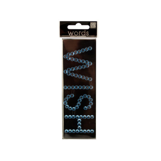Bling 'Wish' Rhinestone Word Sticker