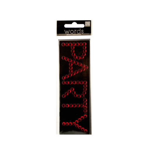 Red Bling 'Party' Rhinestone Word Sticker