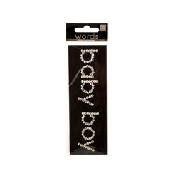 Bling 'Baby Boy' Rhinestone Word Sticker