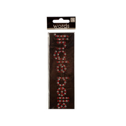 Bling 'Jingle Bell's Rhinestone Word Sticker