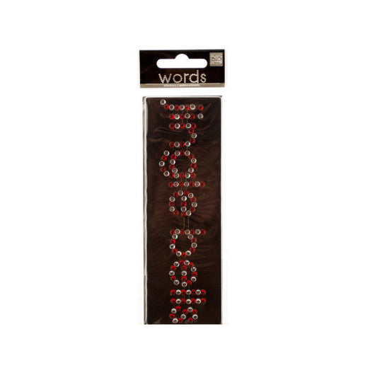 Bling 'Jingle Bell's Rhinestone Word Sticker