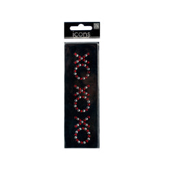 Bling 'Xo Xo Xo' Rhinestone Word Sticker