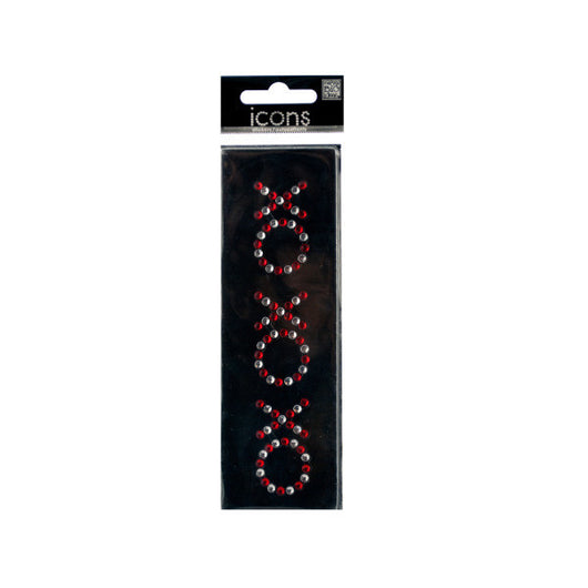 Bling 'Xo Xo Xo' Rhinestone Word Sticker