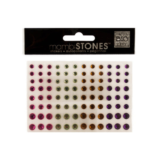 Bling Multi-Colored Rhinestone Singles Stickers