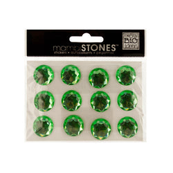 Bling Green Rhinestone Singles Stickers