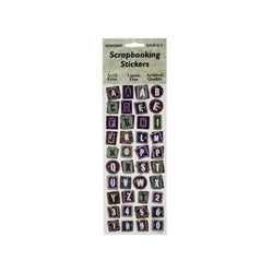Denim Stencil Alphabet Scrapbooking Stickers