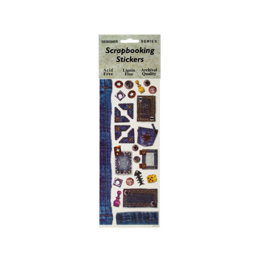 Denim Dream Scrapbooking Stickers