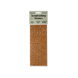 Corkboard Alphabet Scrapbooking Stickers