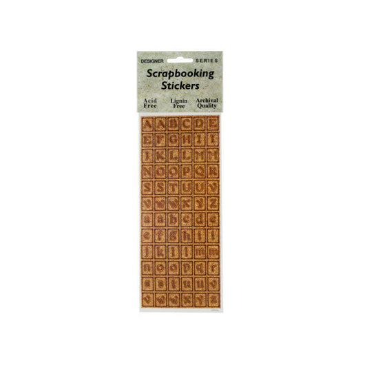 Corkboard Alphabet Scrapbooking Stickers