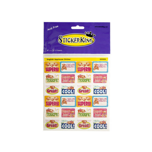 Girly Teddy Bears Applause Stickers