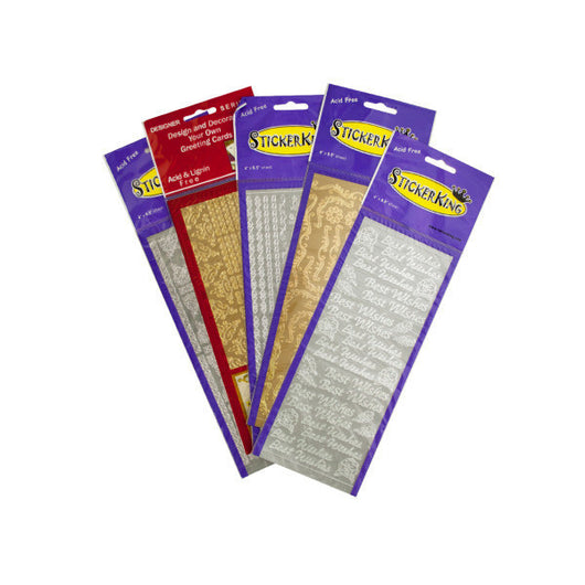 Silver/Gold Foil Stickers Assortment
