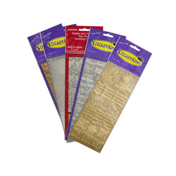 Creative Silver/Gold Foil Stickers Assortment
