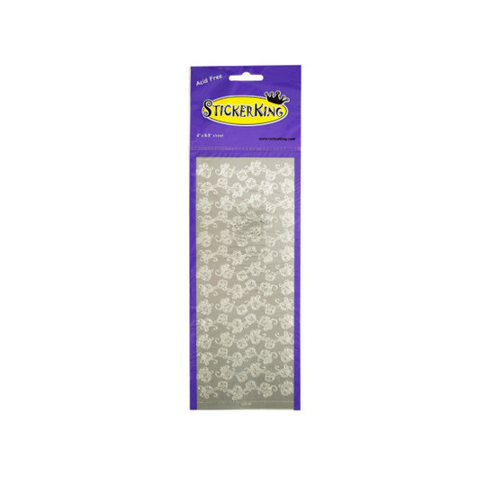 Jingle Bells Silver Foil Stickers