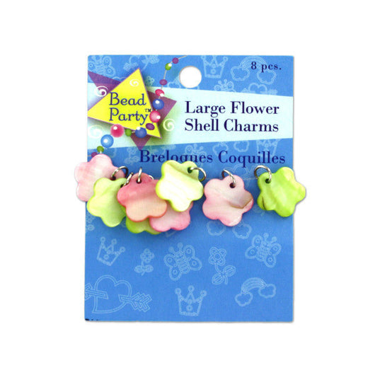 Large Flower Shell Charms