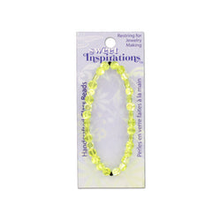 Green Glass Disc Beads