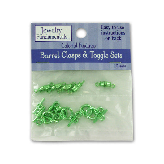 Green Barrel Clasps And Toggles