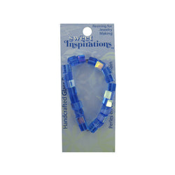 Blue Glass Square Beads
